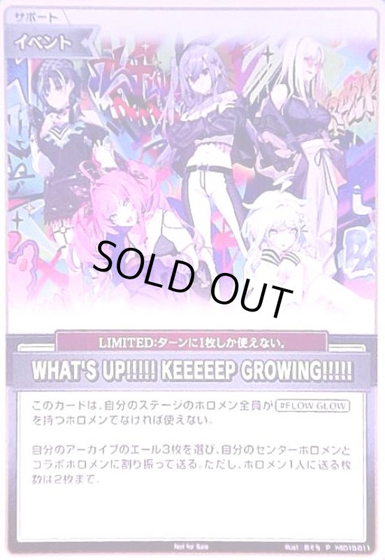 画像1: WHAT'S UP!!!!! KEEEEEP GROWING!!!!!(P)(hSD10-011)【Not For Sale】 (1)
